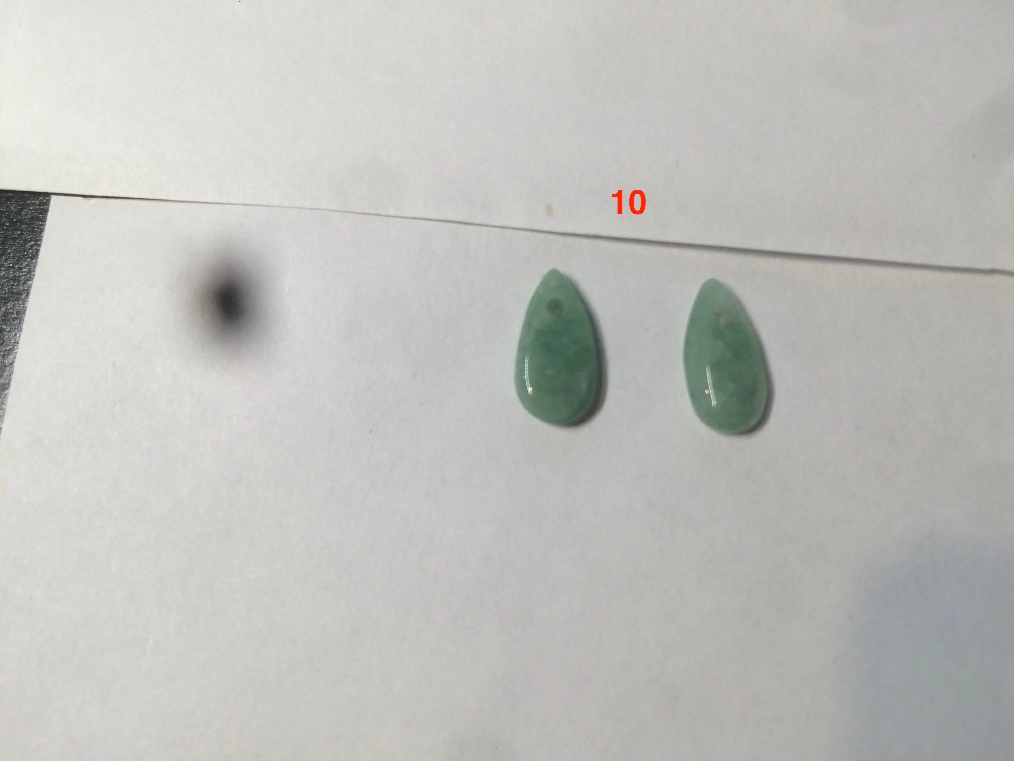 100% Natural sunflower seeds dangling jadeite Jade earring AB51 (Add on item. No sale individually)