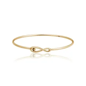 14K YELLOW GOLD SLIM CYPRESS BANGLE