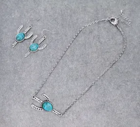 15” Cactus necklace set