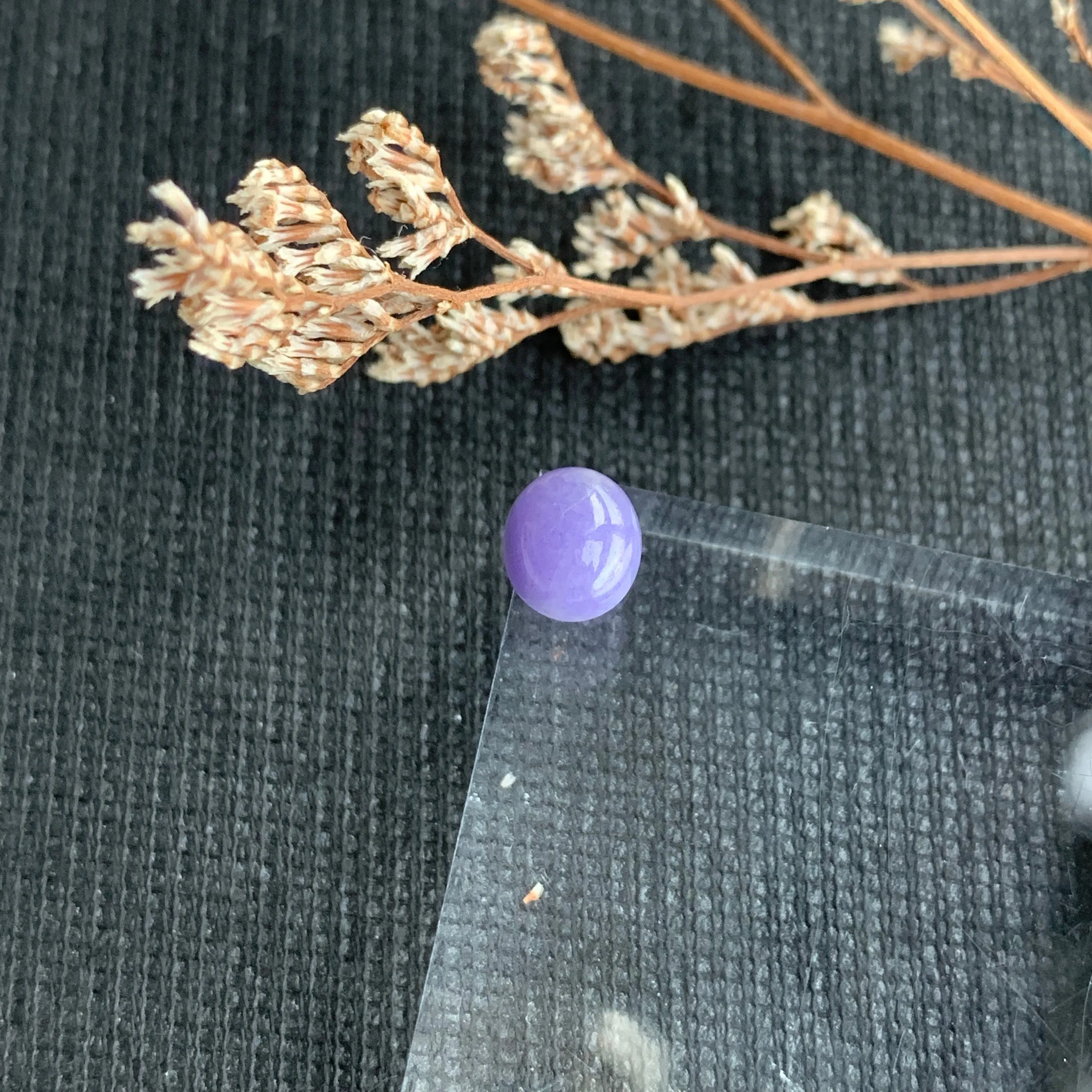 1.55ct A-Grade Natural Purple Jadeite Oval Cabochon No.130165