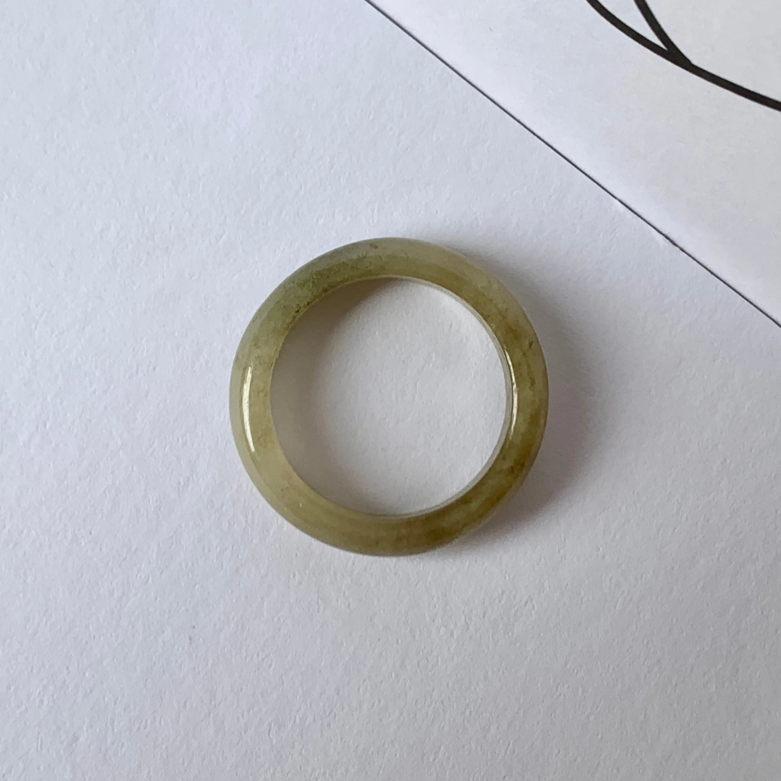 17.1mm A-Grade Natural Jadeite Abacus Ring Band No: 161951