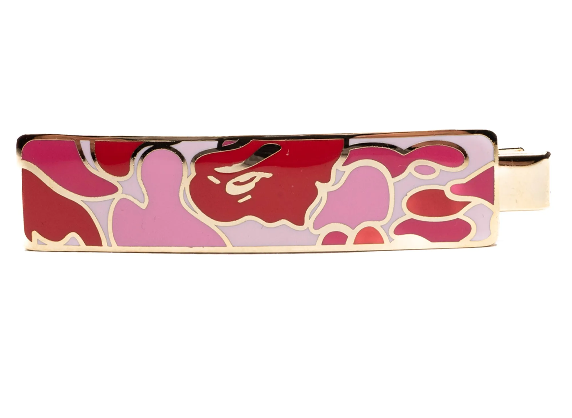 A Bathing Ape ABC Camo Hair Clip in Pink