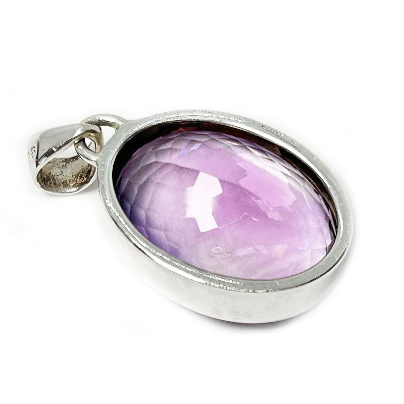 Aarna Amethyst Oval Statement Pendant