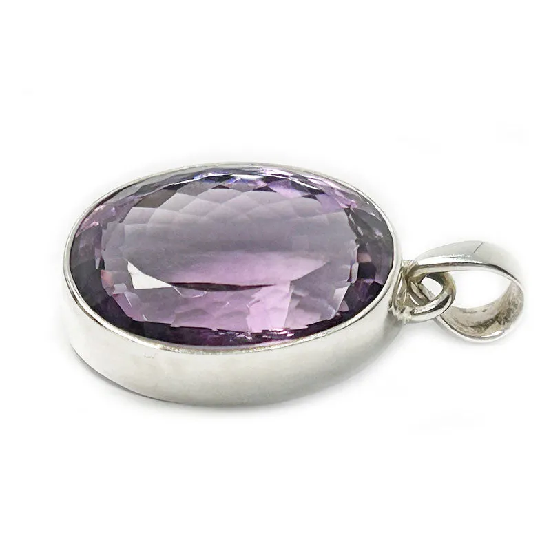 Aarna Amethyst Oval Statement Pendant