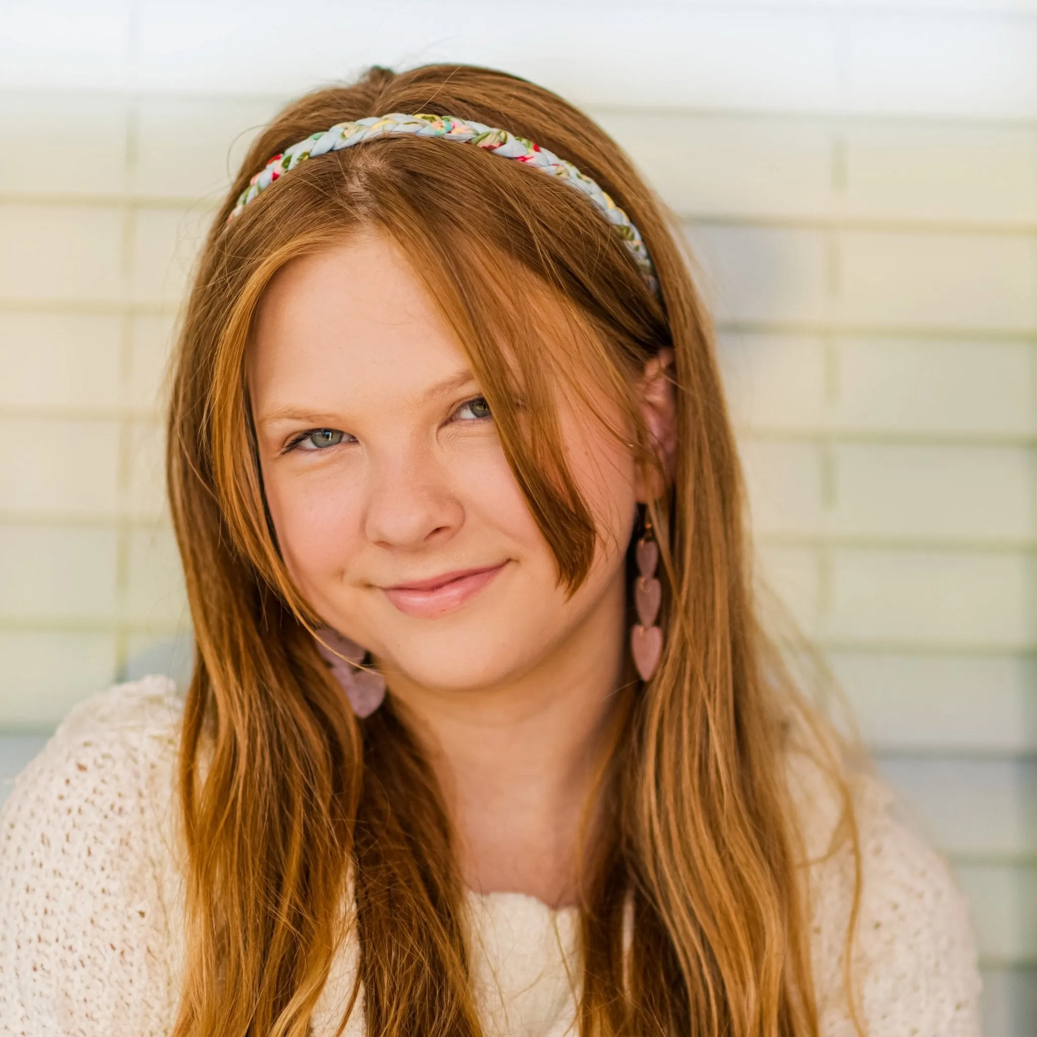 Adjustable Floral Braided Headbands - 4 Pack