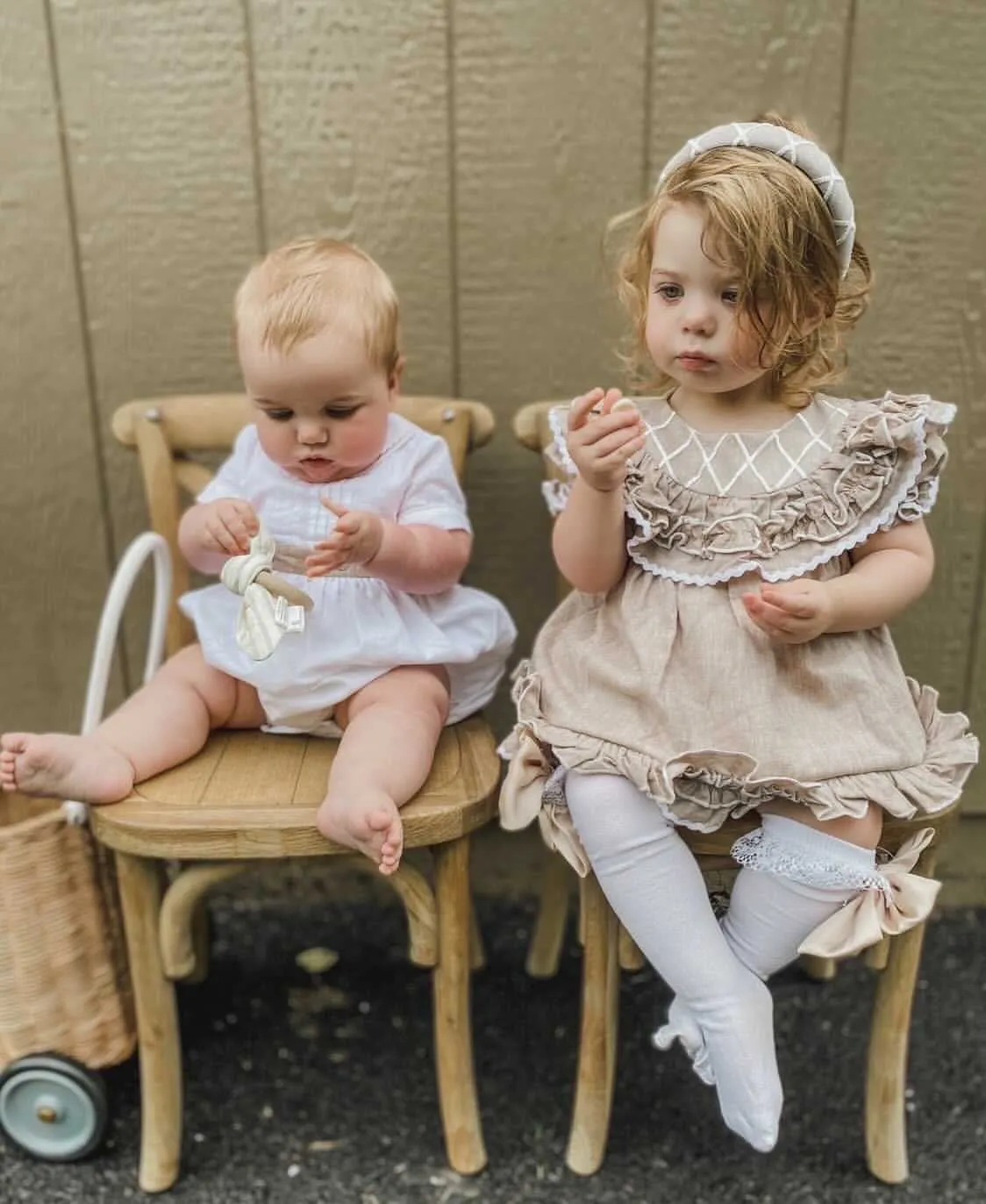 Ashlyn Tan Linen Top and Shorts Set