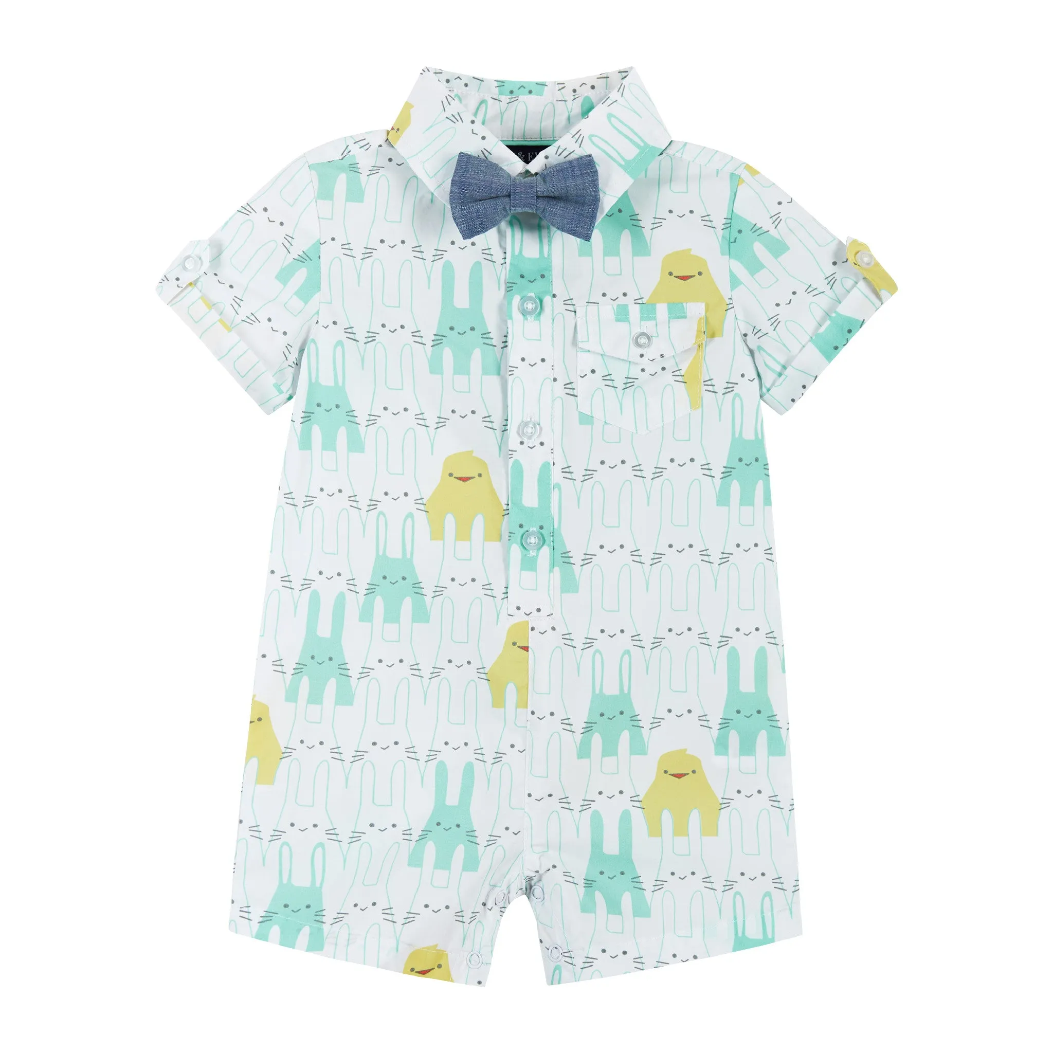 Baby Spring Animals Print Shirtall | Multicolor