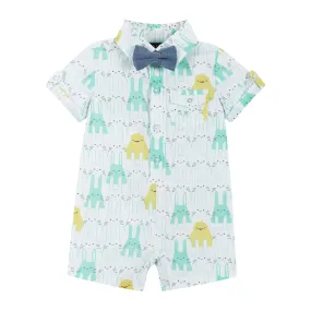 Baby Spring Animals Print Shirtall | Multicolor