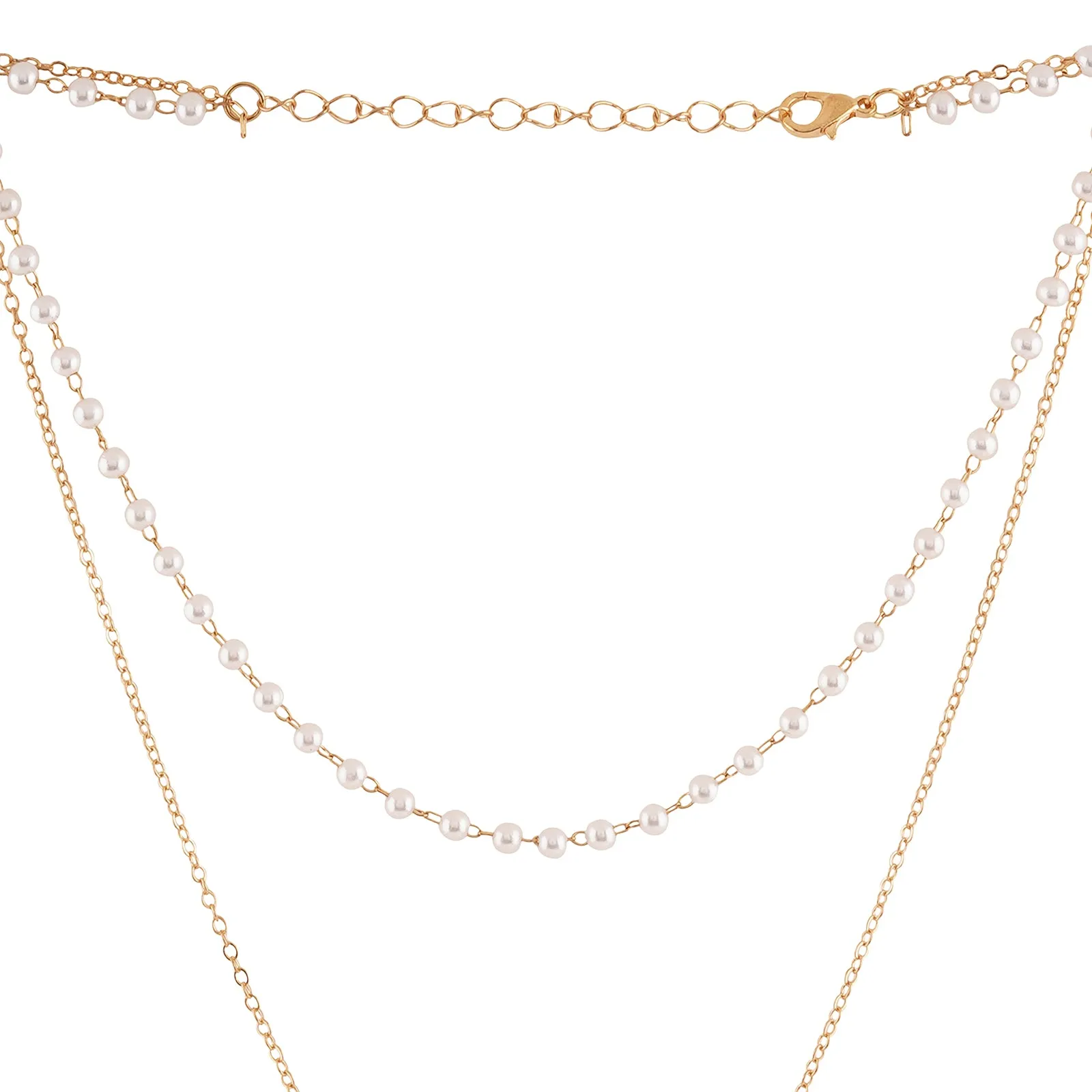 Bewitched Miss T's Pearl and Gold Layered Necklace