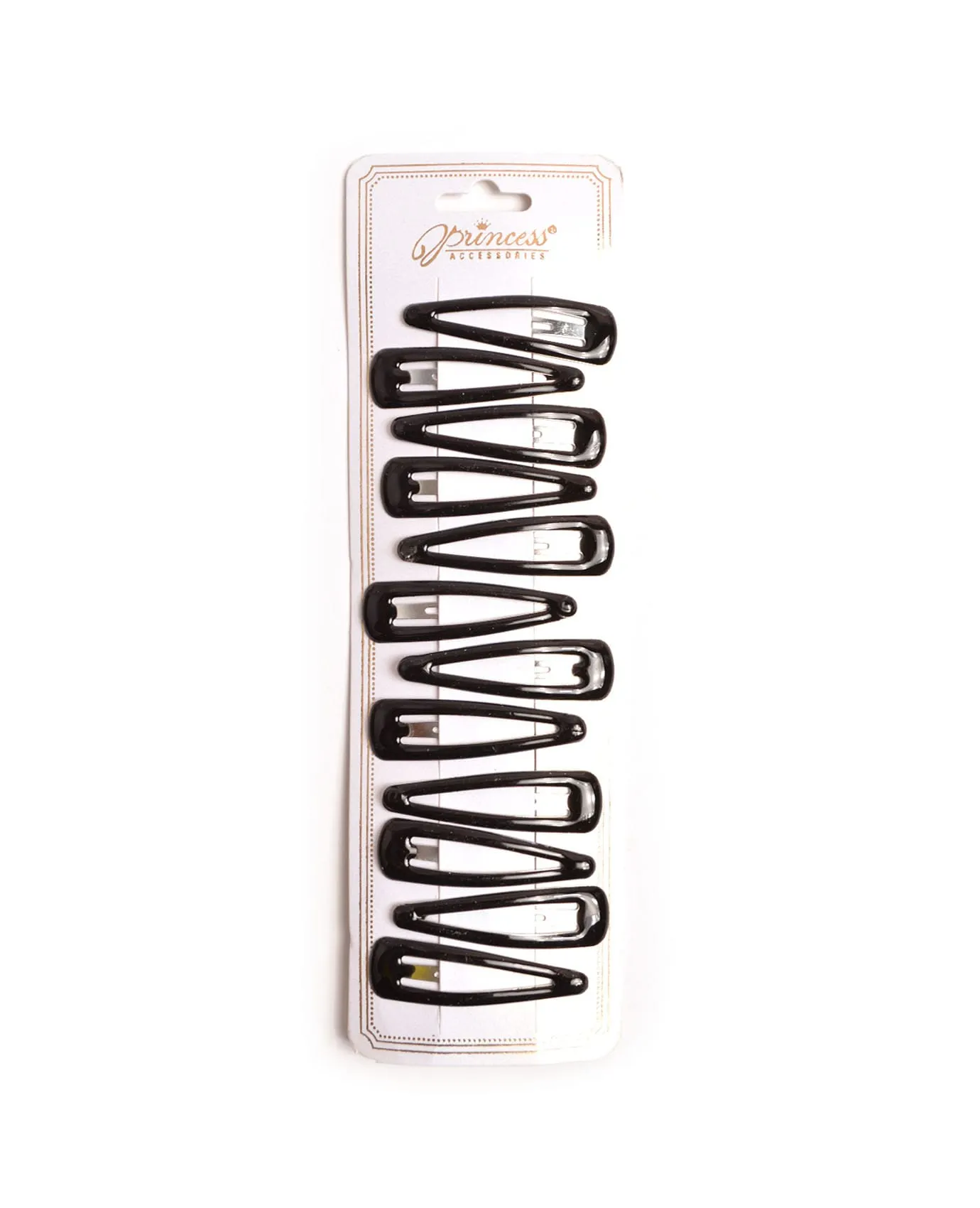 Black Hair Barrettes Set