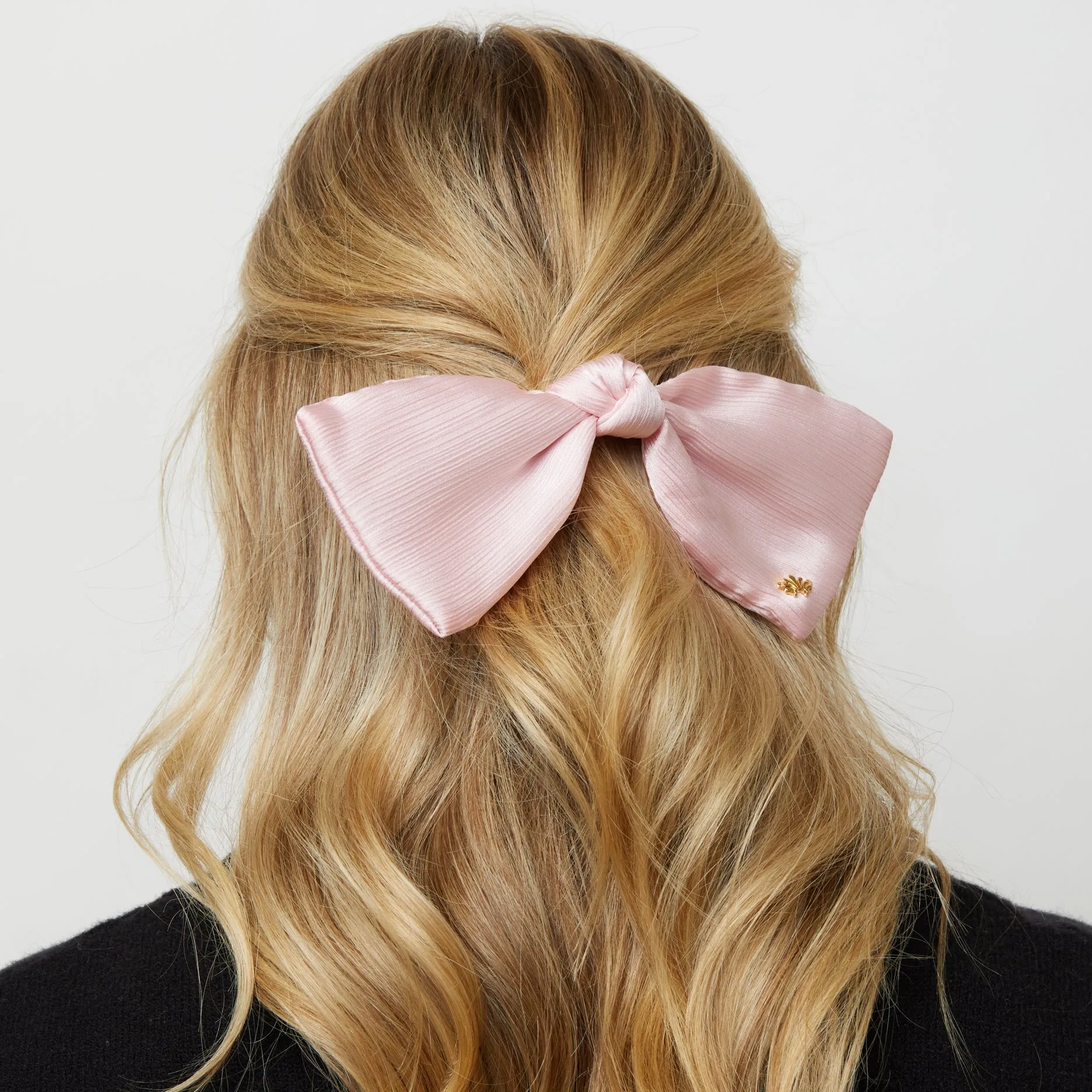 BLUSH PALOMA BOW BARRETTE