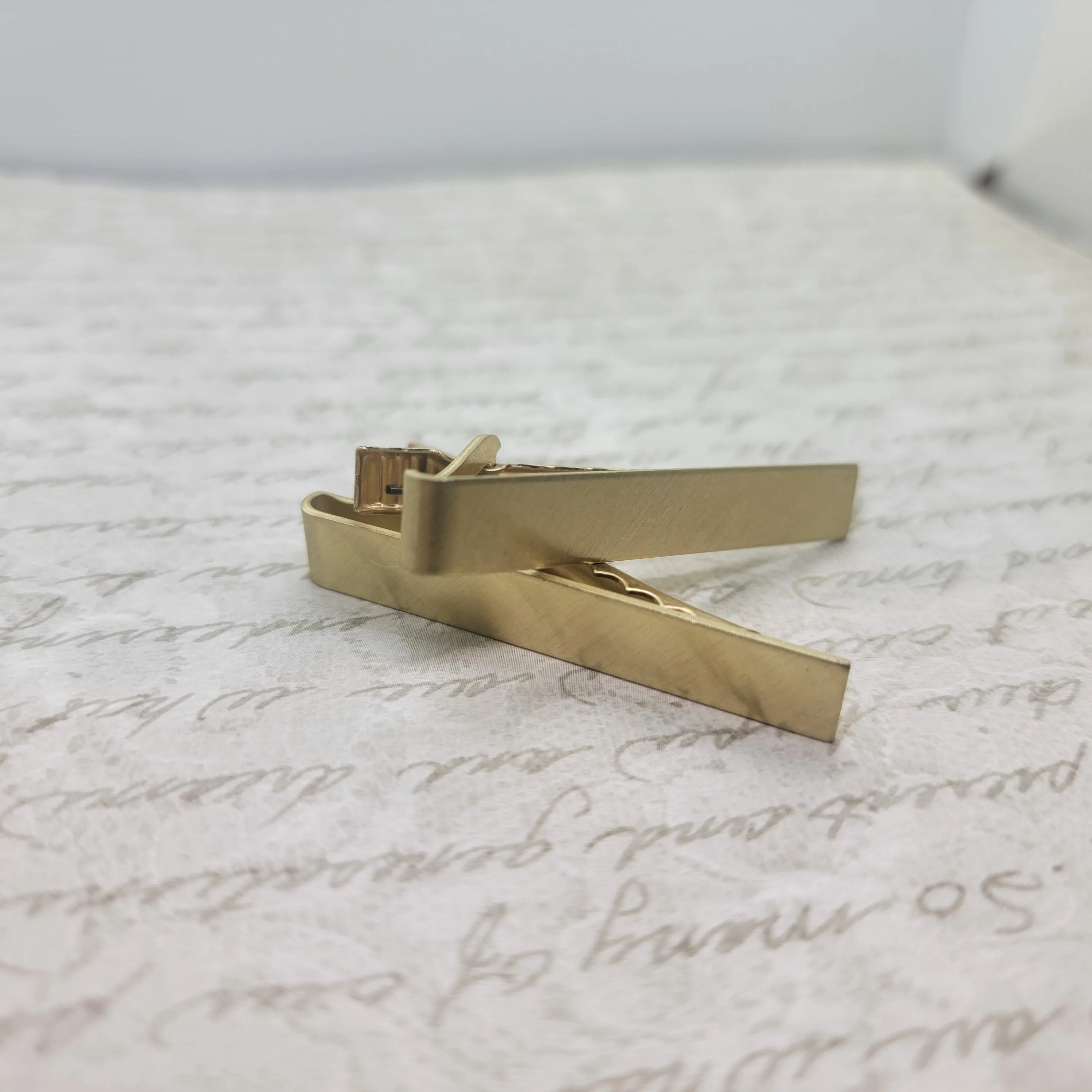 Brass Tie Clips x 2 - 212ST