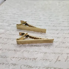 Brass Tie Clips x 2 - 212ST