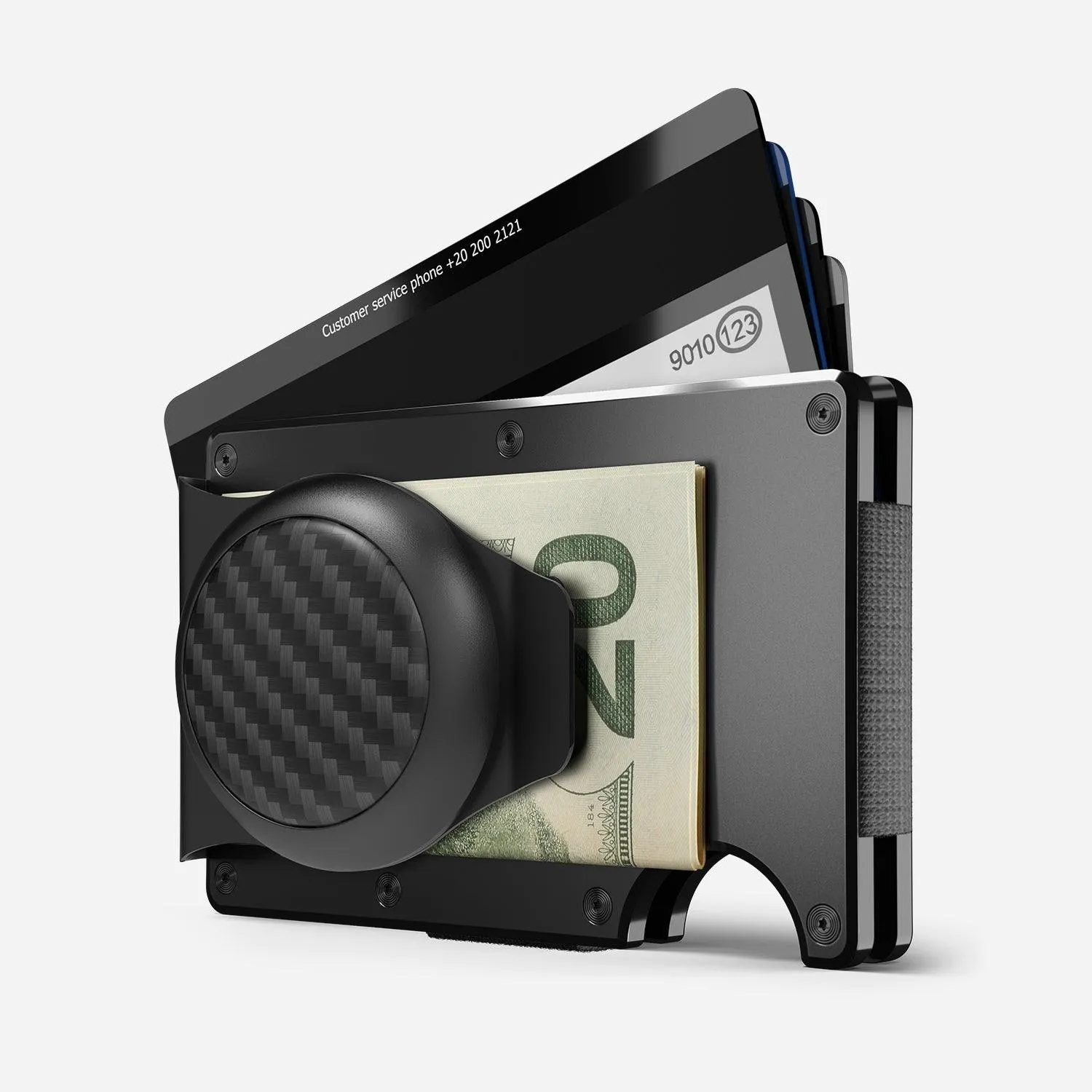 Carbon Airtag Money Clip