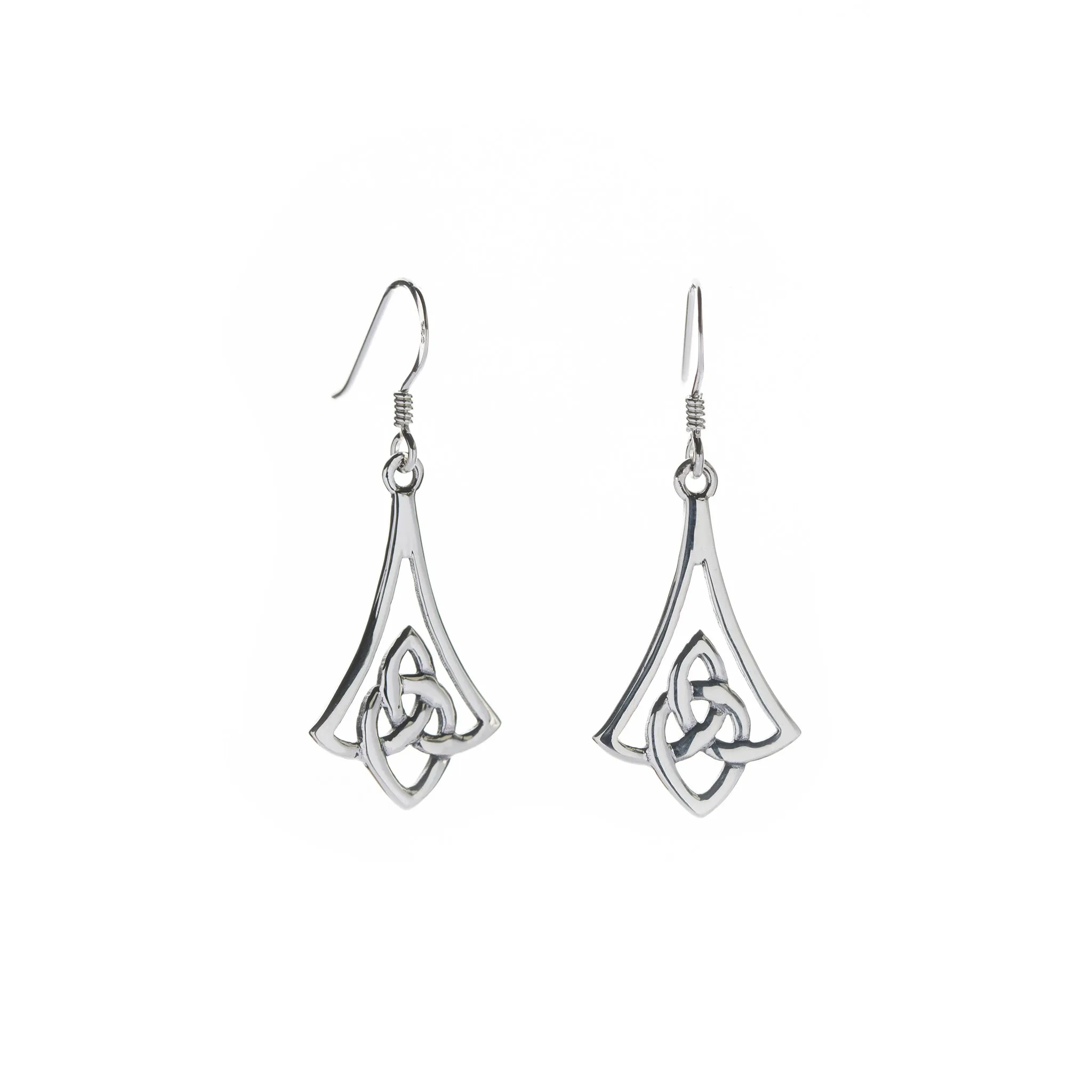 Celtic Knot Silver Earrings