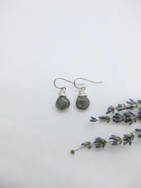 Chamomile: Labradorite Earrings - e577