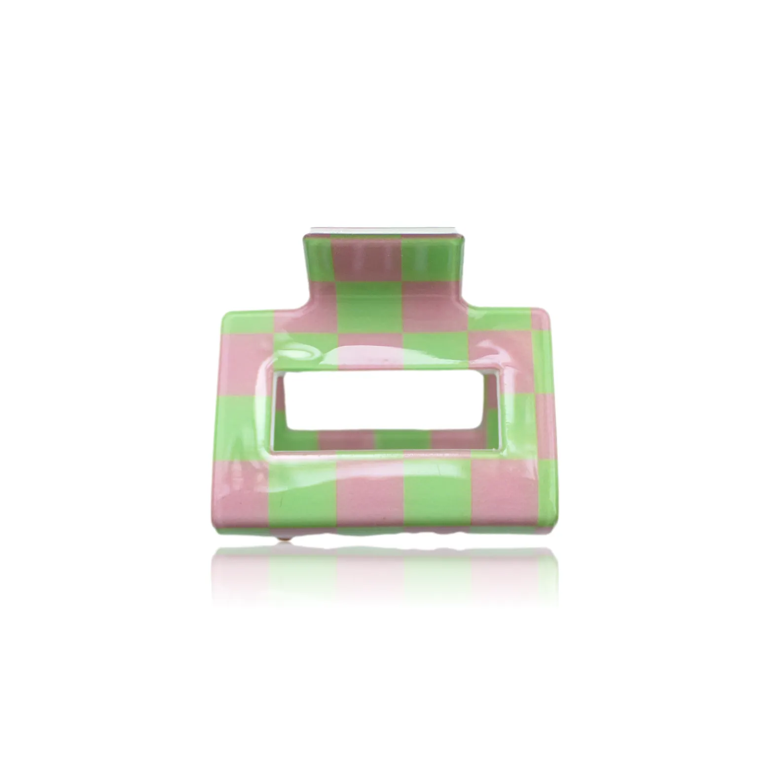 Chloe Clip in Green & Pink