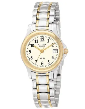 Citizen Quartz Two-Tone 50M WR Ladies Watch - Champagne Dial - Bracelet - Date