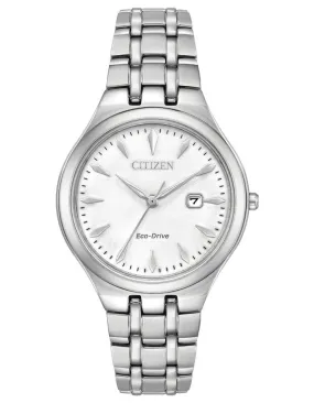 Citizen Womens Eco-Drive Corso - White Dial - Stainless Steel - Bracelet - Date