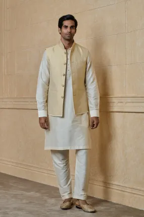 Classic Brocade Kurta Bundi Set