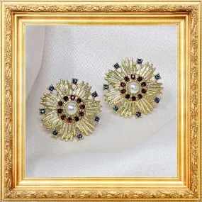 Cordelia Swarovski ®️ Crystal Starburst Earrings