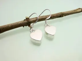 Cute 3 D 925 Silver Heart Earrings With French Ear Wire,Heart Earring,Pierced Earring,Teen Girls Earring,Personalized Gifts,Gifts For Hers