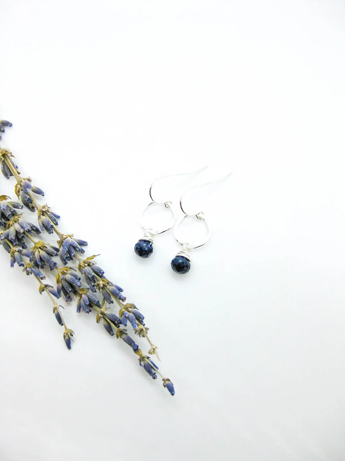 Daisy: Lapis Earrings - e730