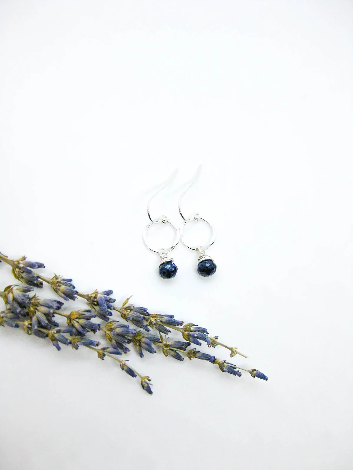 Daisy: Lapis Earrings - e730