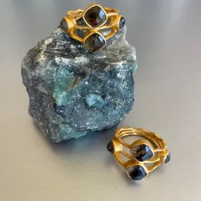 Daphne Ring With Smoky Quartz