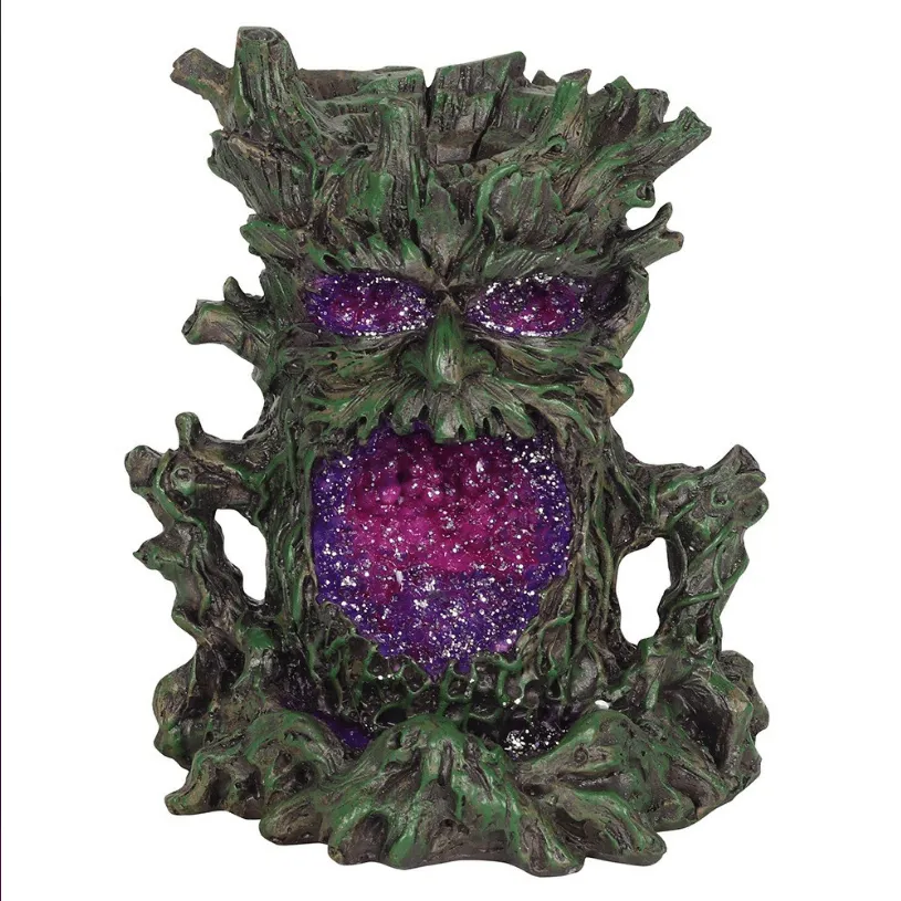 Dark Tree Man Backflow Incense Burner with Light