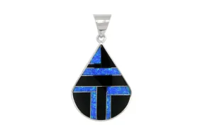 David Rosales Black Beauty Tear Drop Pendant