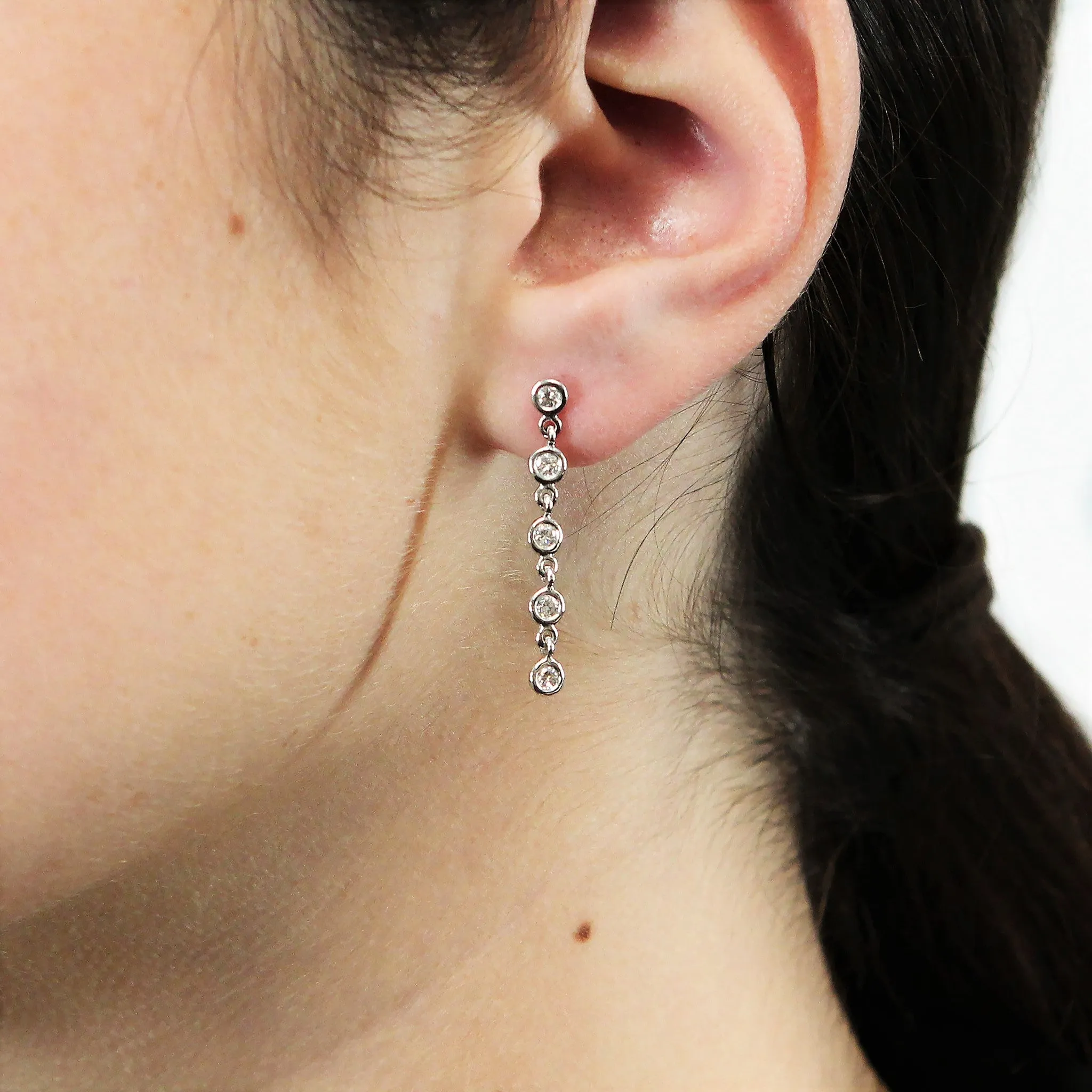 Diamond Drop Earrings