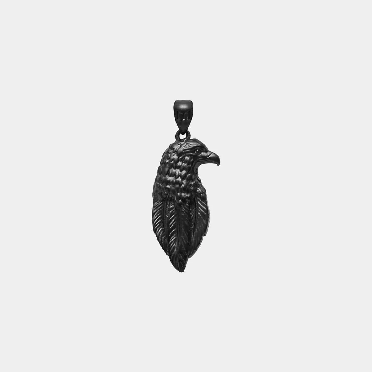 Eagle Head Pendant - Black