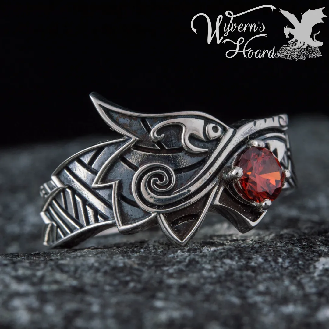 Fenrir, The Sun-Eater 14K White Gold Ring