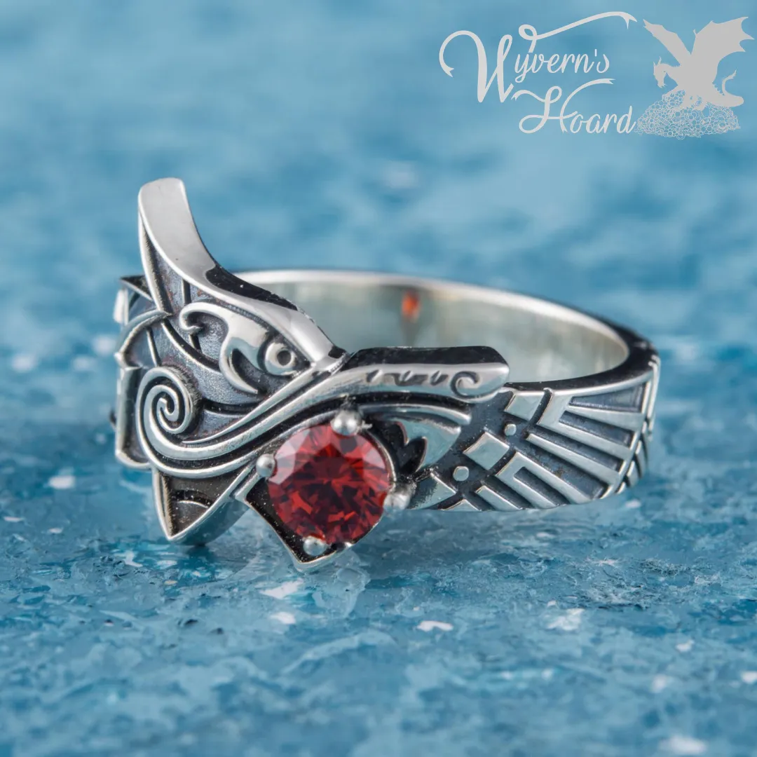 Fenrir, The Sun-Eater 14K White Gold Ring