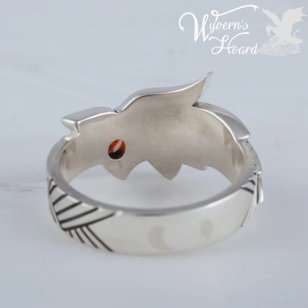 Fenrir, The Sun-Eater Sterling Silver Ring