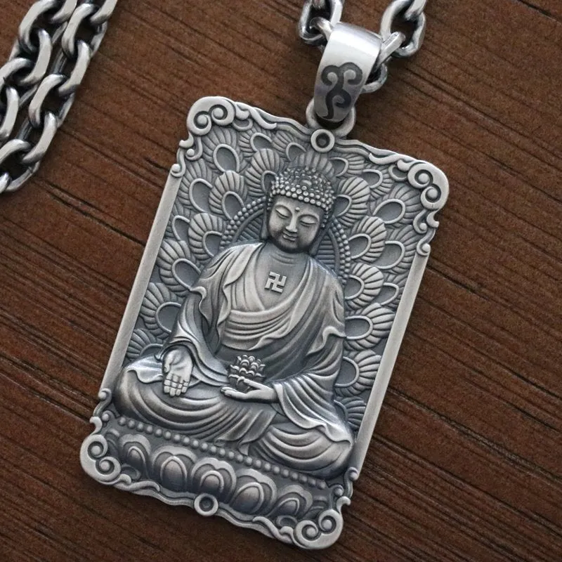 Framed Charity Amitabha Buddha Pendant