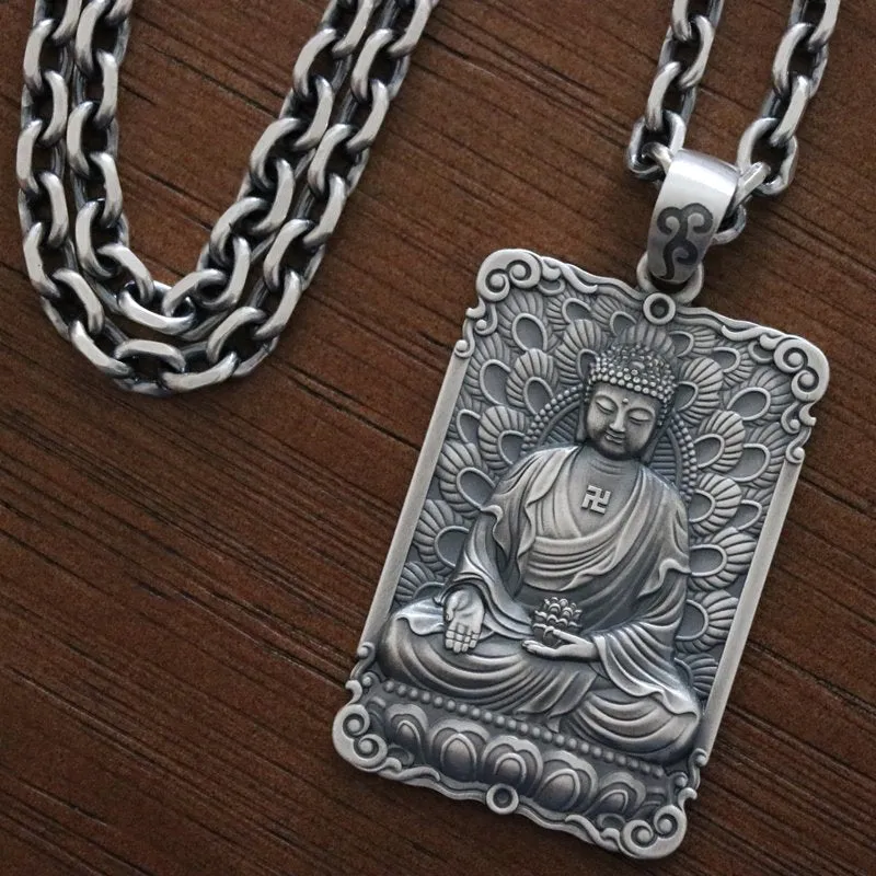 Framed Charity Amitabha Buddha Pendant