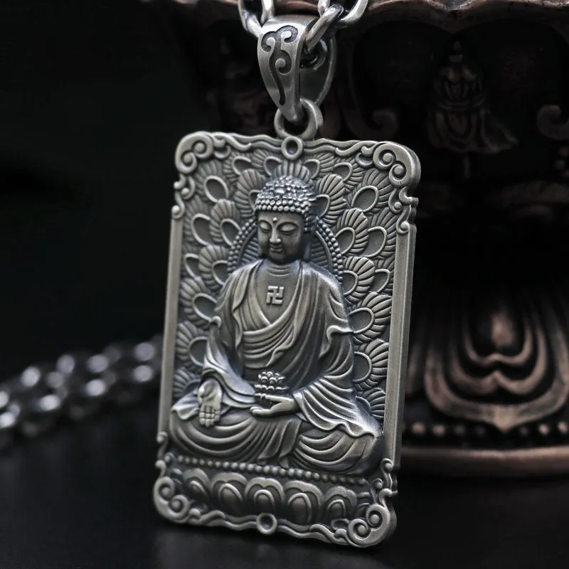 Framed Charity Amitabha Buddha Pendant