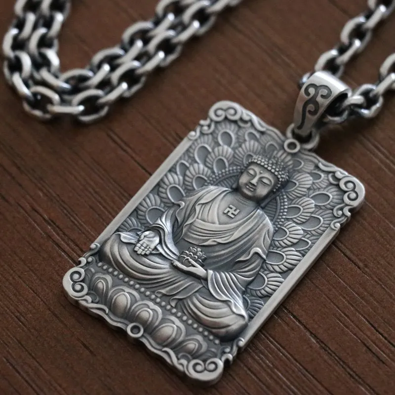 Framed Charity Amitabha Buddha Pendant