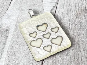 Fused Glass Pendant~Heart Of Glass