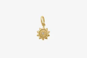 Gigi Clozeau 18k Gold Lucky Sun Diamond Pendant