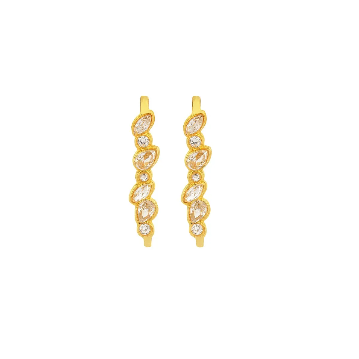 Glitz & Glamour Crystal Ear Cuffs