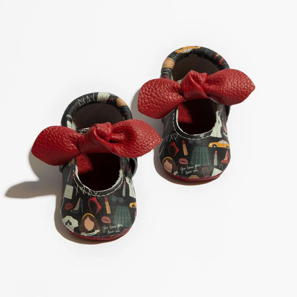 Gossip Girl Knotted Bow Baby Shoe