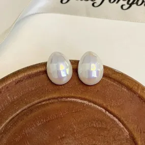 GQ131 Water Drop Pearl Stud Earrings - Fashionable Charm Jewelry