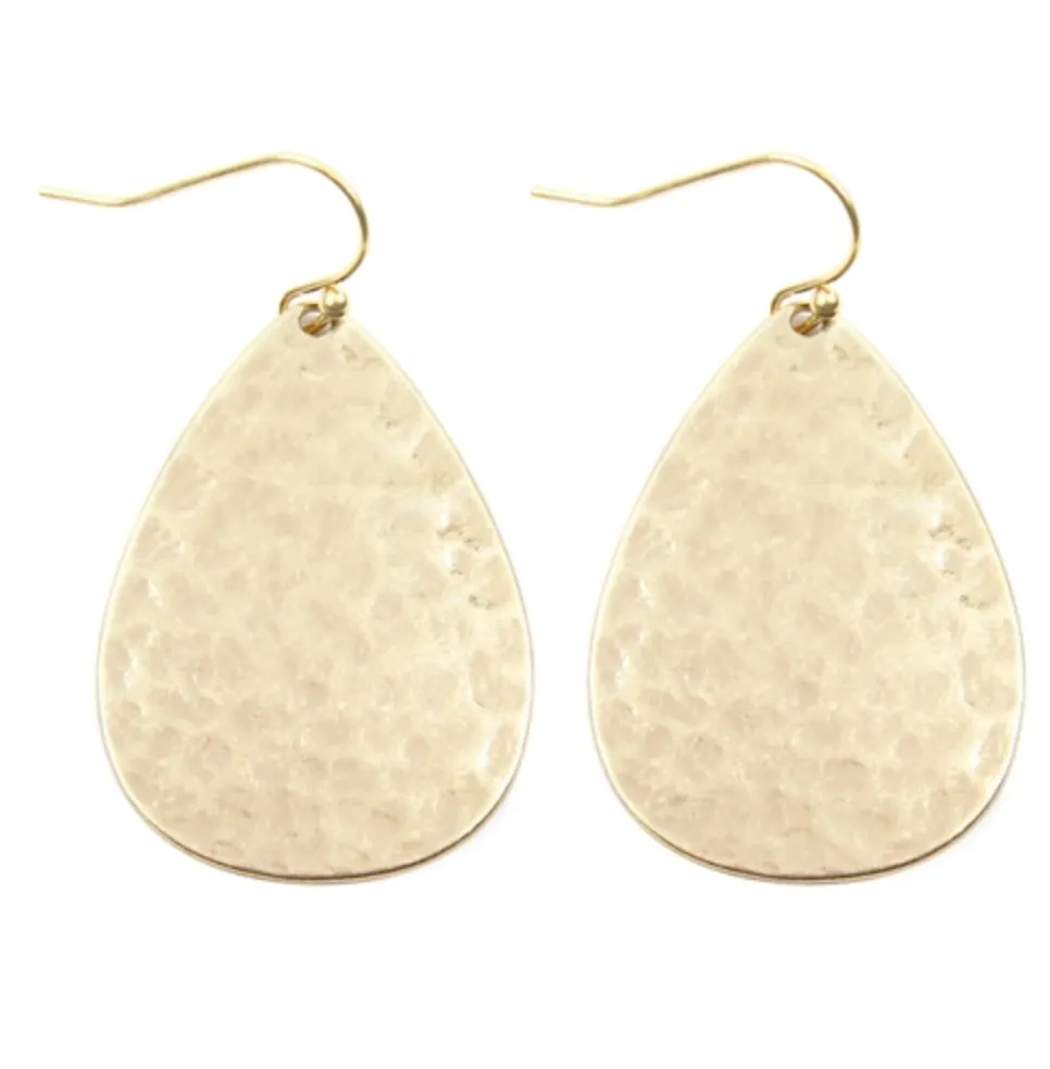 Hammered Tear Drop ( 2 colors )