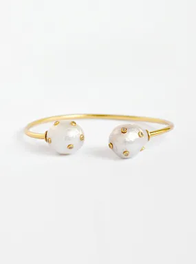 Hand Crafted Double Baroque Pearl Bangle