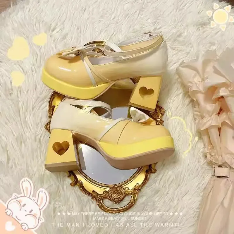 Heart Bow Lolita Heels