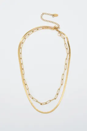 Herringbone Layered Necklace