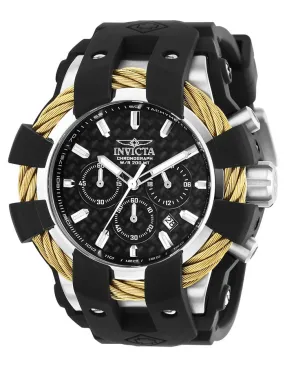 Invicta Mens Bolt Watch - Stainless - Black Rubber Strap & Protector - 200m